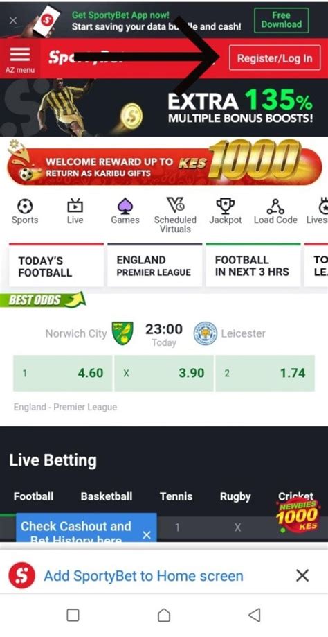 sportybet log in